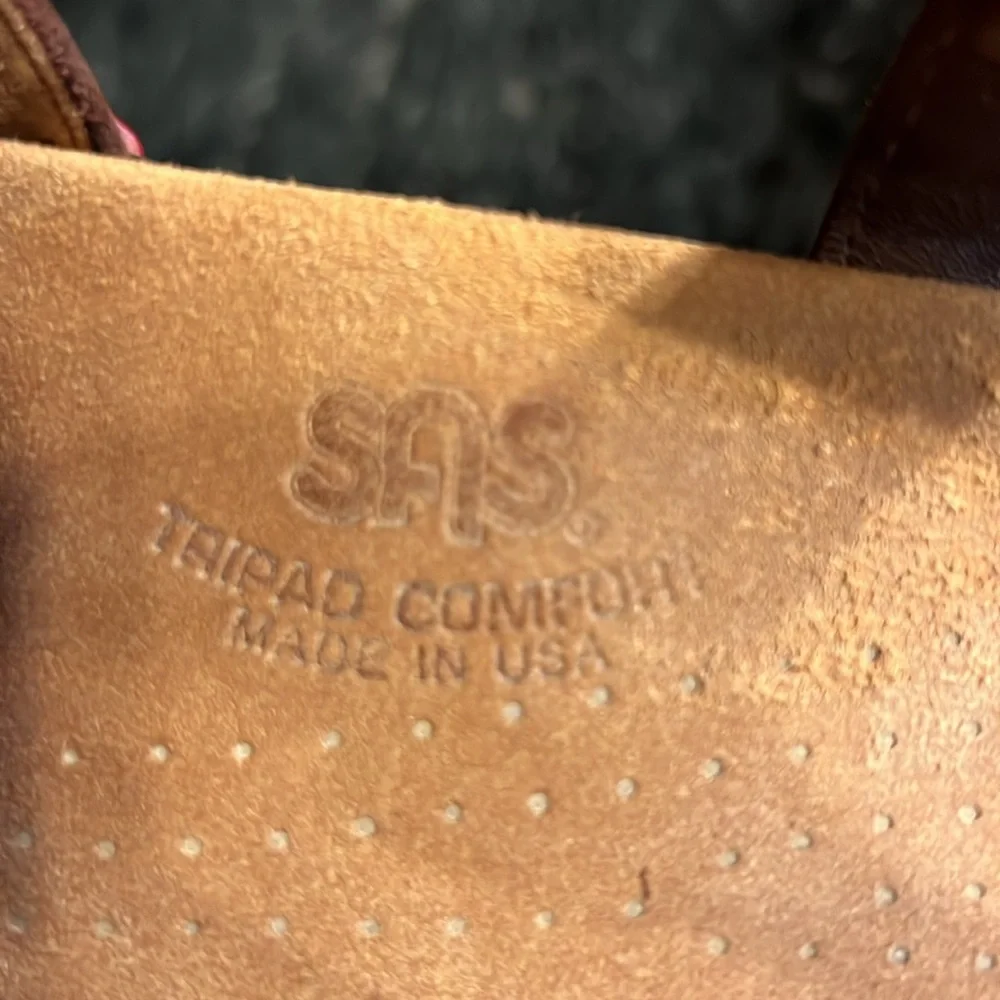 SAS Brown Leather Sandals Women’s sz11 made in USA - Picture 11 of 11